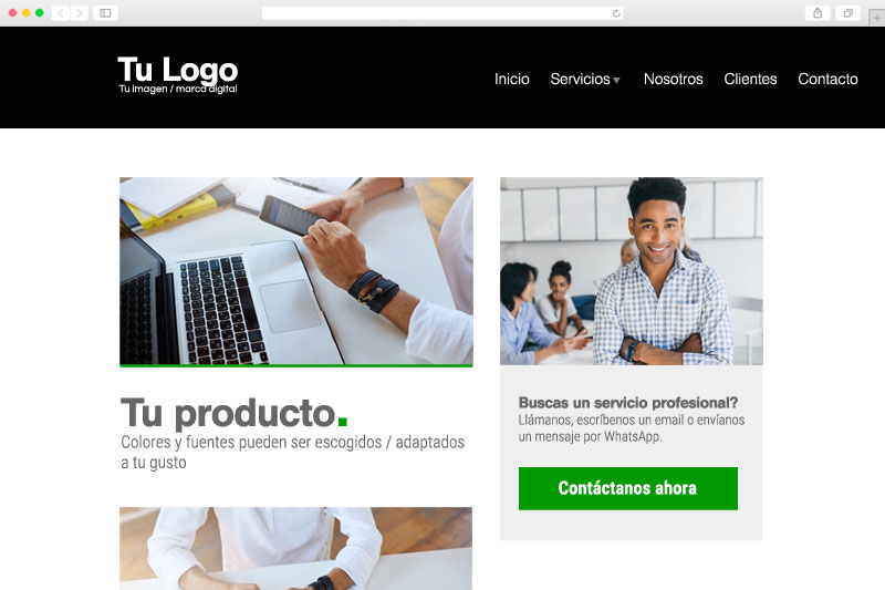 Producto - Página Web Guayaquil. Empresa de publicidad Guayaquil